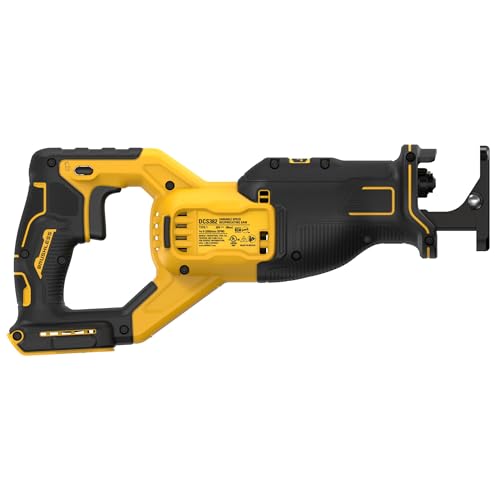 DEWALT 20V MAX XR Reciprocating Saw, Cordless, 2-Finger Variable Trigger, Keyless Blade Clamp, Bare Tool Only (DCS382B)