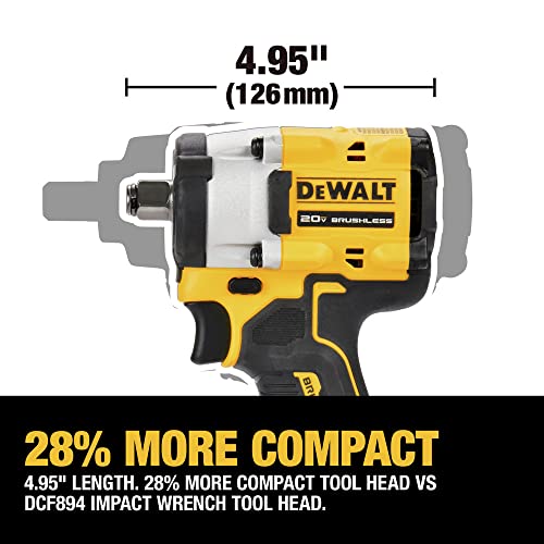 DEWALT 20V MAX Cordless 1/2" Impact Wrench, 8-Piece Set