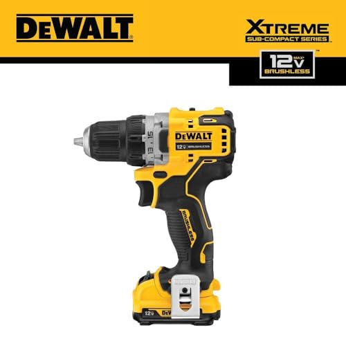 DEWALT XTREME 12V MAX* Cordless Drill/Driver Kit, 3/8-Inch (DCD701F2)